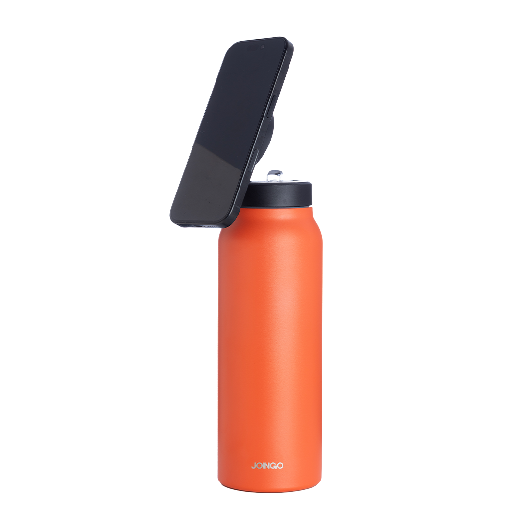 JOINGO PRO - Garrafa Térmica Personalizada Magnética (MagSafe) - 800ml - Amarela