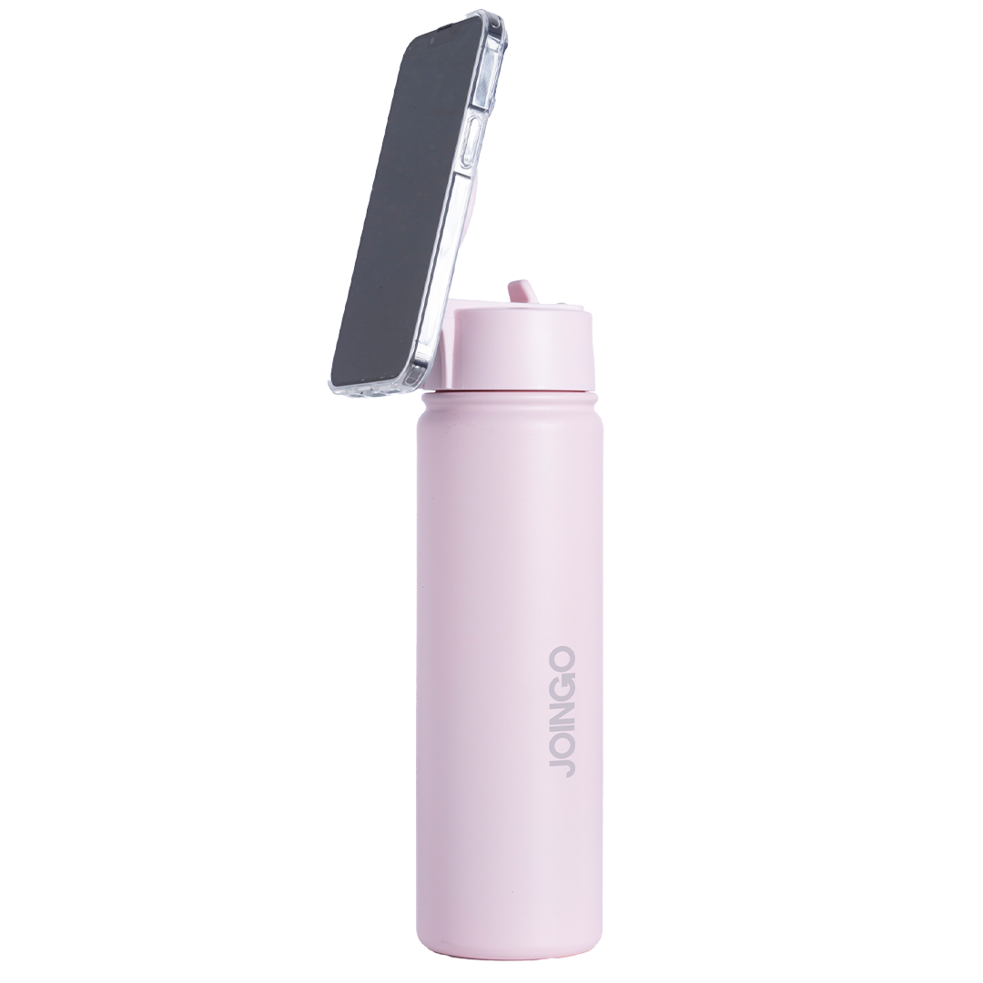 JOINGO GO - Garrafa Térmica Personalizada Magnética (MagSafe) - 710ml - Rosa bebê