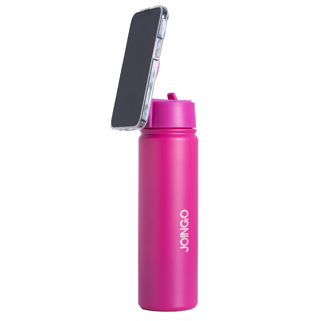 JOINGO GO - Garrafa Térmica Personalizada Magnética (MagSafe) - 710ml - Rosa bebê